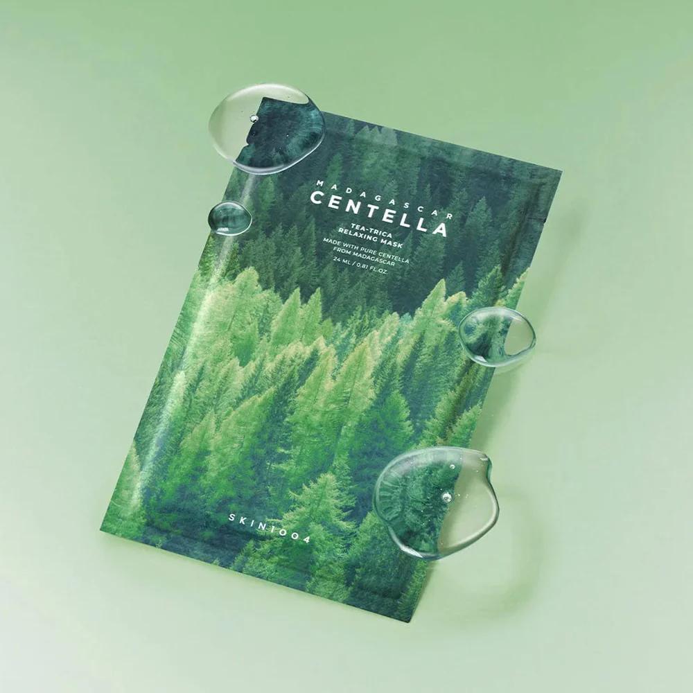 [skin1004 tea trica sheetmask] Madagascar Centella Tea-Trica Relaxing Mask 24ml