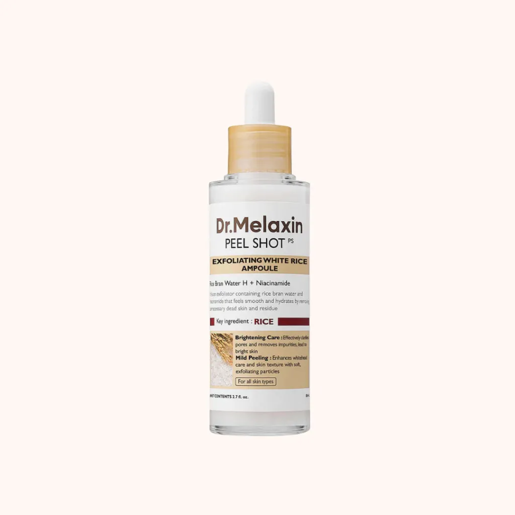 [dr.melaxin white rice peel] Peel Shot Exfoliating White Rice Ampoule 80ml
