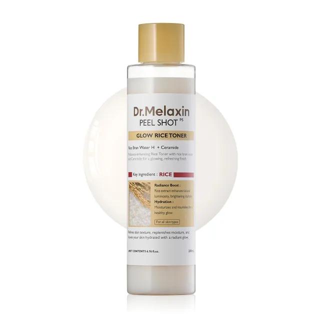 [dr.melaxin white rice toner] Peel Shot Glow White Rice Toner 200ml