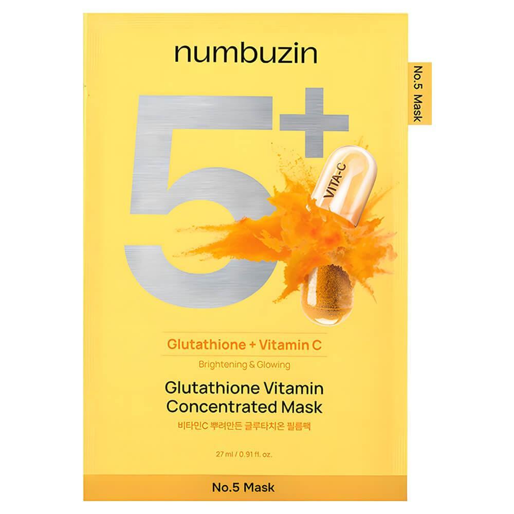 [no.5 glutathione sheetmask] No.5+ Glutathione Vitamin Concentrated Mask 25ml