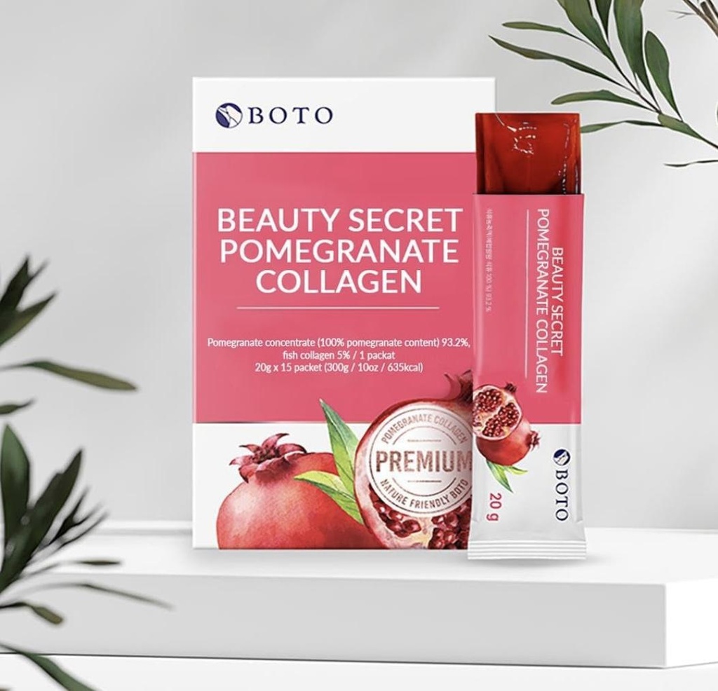 [boto pomegranate collagen stick] Beauty Secret Pomegranate Collagen 15sticks