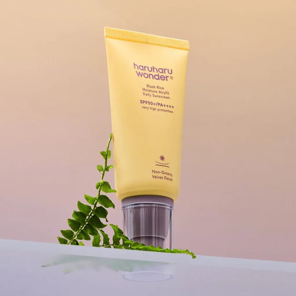 [haha black rice airyfit spf] Black Rice Moisture Airyfit Sunscreen 50ml