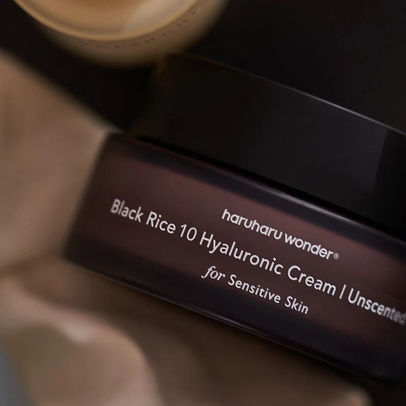 [haha black rice cream] Black Rice Hyaluronic Cream Unscented 50ml