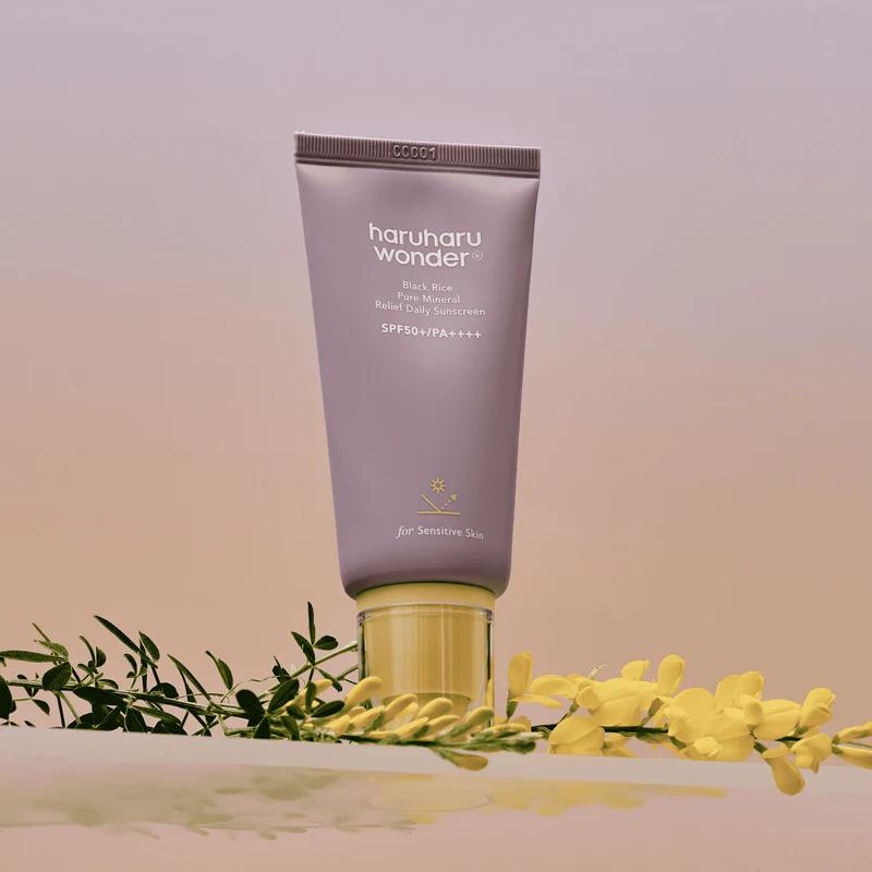 [haha black rice mineral spf] Black Rice Pure Mineral Relief Daily Sunscreen 50ml