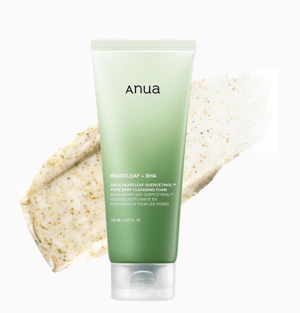 [anua quercetinol foam] Heartleaf Quercetinol Pore Deep Cleansing Foam (150ml)