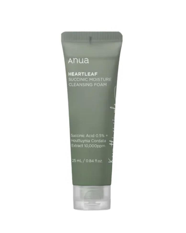 [anua succinic foam mini] Heartleaf Succinic Moisture Cleansing Foam (25ml)