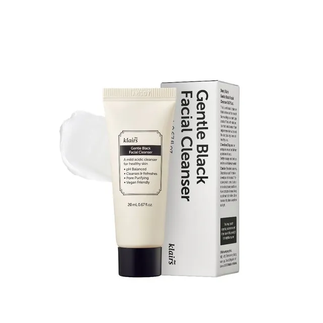 [klairs black cleanser mini] Gentle Black Facial Cleanser Mini 20ml