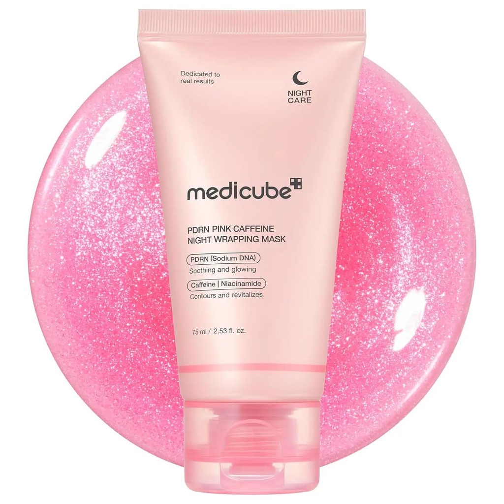 [medicube PDRN caffeine wrap] PDRN Pink Caffeine Night Wrapping Mask 75ml