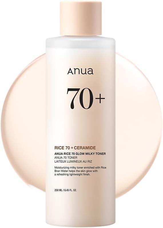 [anua rice milky toner] Rice 70 Glow Milky Toner (250ml)