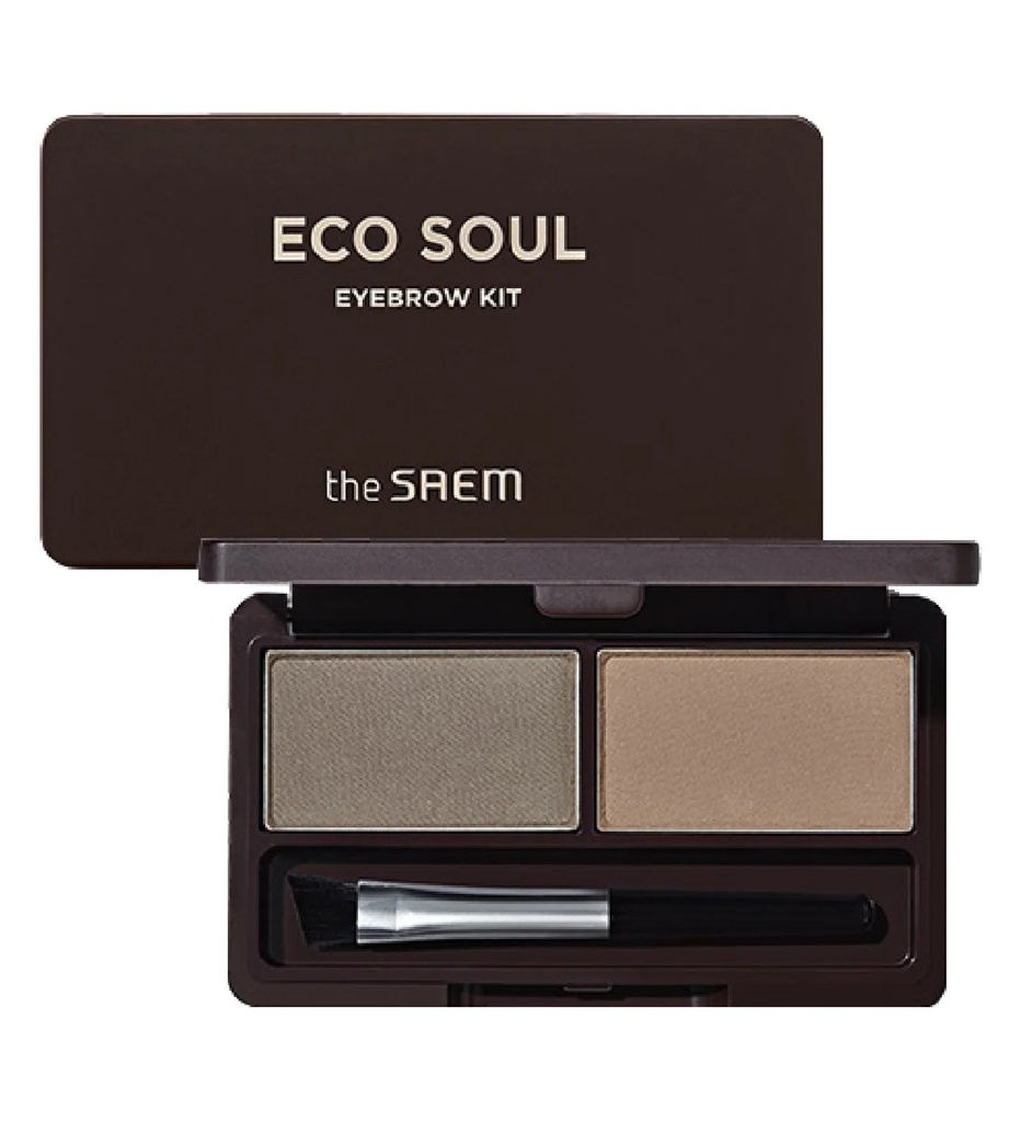 [saem eyebrow kit 02] Eco Soul Eyebrow Kit-2 Types -02 Gray Brown