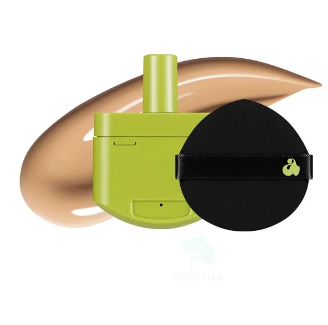[unleashia green cushion refill 23W] Satin Wear Healthy-Green Cushion RE-FEEL (Bisque)