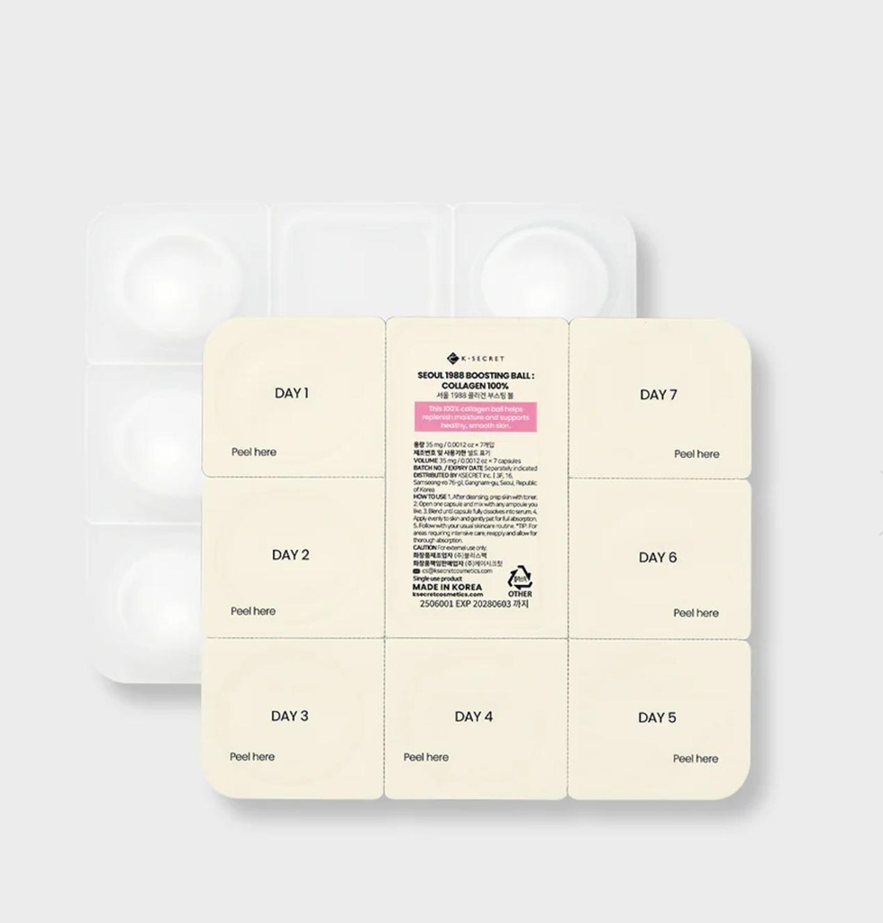 [seoul collagen ball] Seoul 1988 Boosting Ball : Collagen 100% 15ml