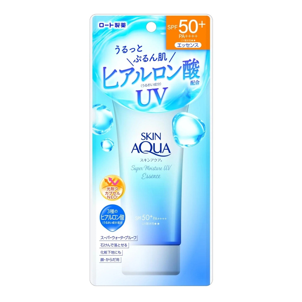 [skin aqua essence spf 80g] Skin Aqua UV Super Moisture Essence SPF 50+ PA++++ 80g