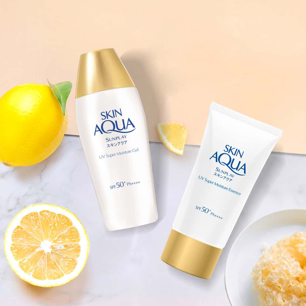 [skin aqua gold spf 80g] Skin Aqua Super Moisture Essence Gold Sunscreen 50++++ 80g