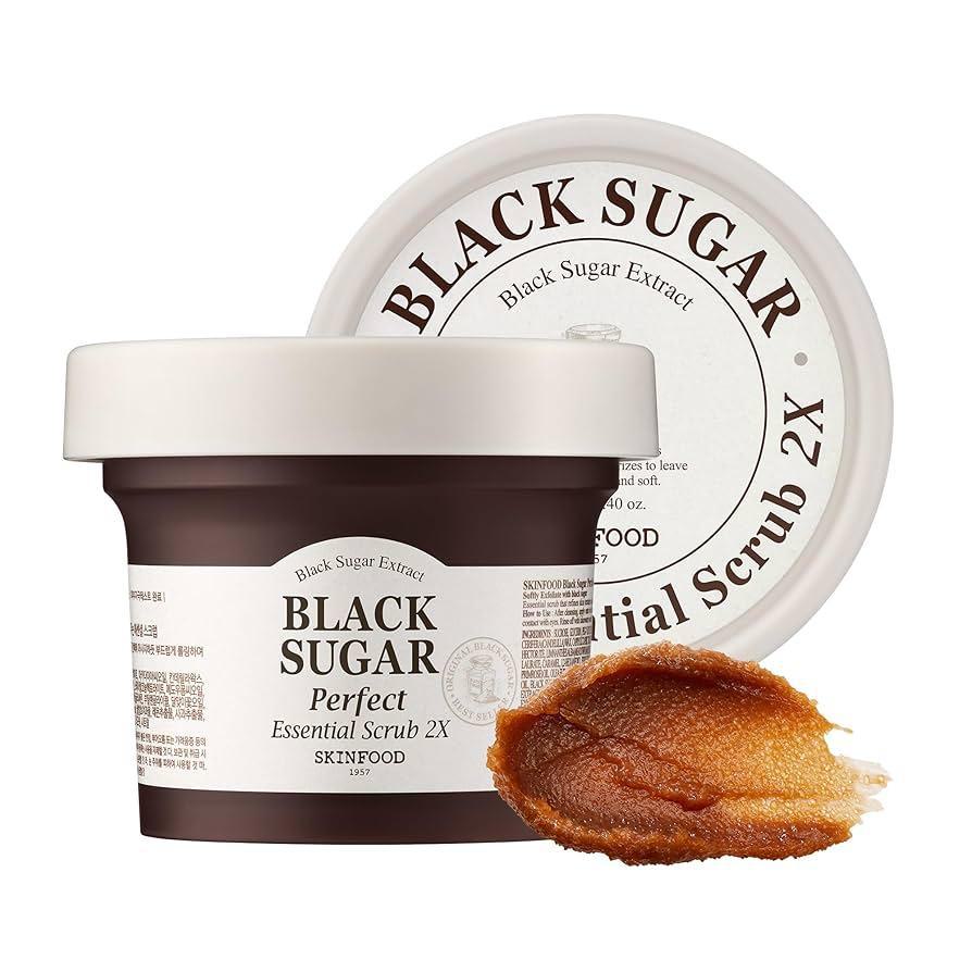 [skinfood black sugar scrub] Black Sugar Perfect Essential Scrub 2X 210g