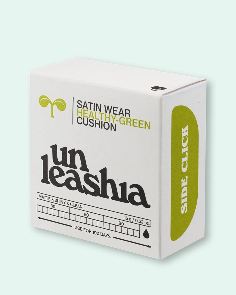 [unleashia green cushion cover] Satin Wear Healthy-Green Cushion Cover Package