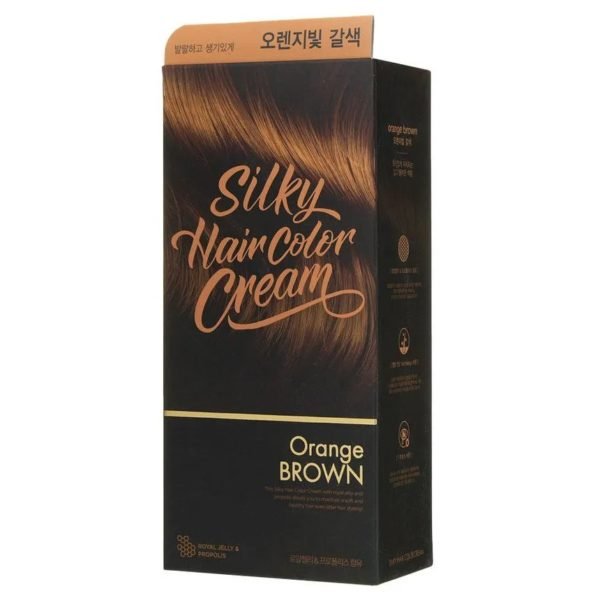 The Faceshop - Silky hair Color Cream - Orange Brown