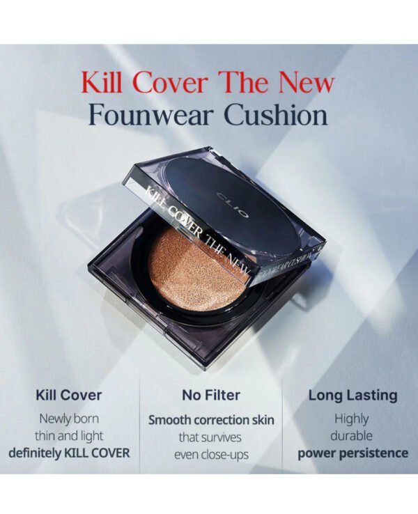 CLIO - Kill Cover The New Founwear Cushion Set- SPF 50+++ -  3 Linen (yellow beige)