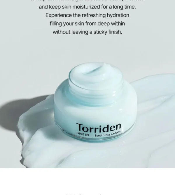 Torriden - DIVE-IN Low Molecular Hyaluronic Acid Soothing Cream [100ml] - Image 3