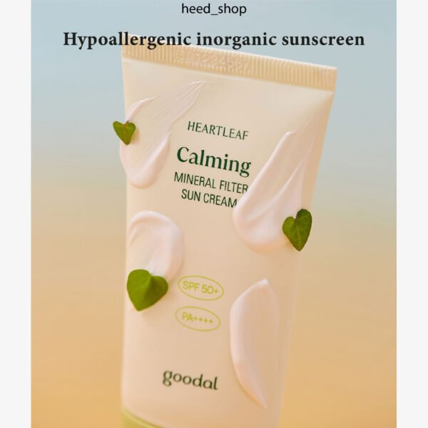 goodal heartleaf calming mineral filter sun cream-50ml - Image 4