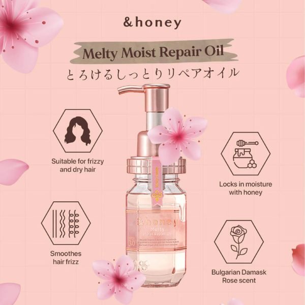 ViCREA & Honey Melty Moist Repair Hair Oil 3.0 100ml - Image 3