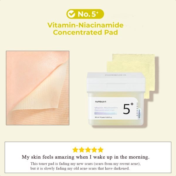 numbuzin No.5 Vitamin-Niacinamide Concentrated Pad - Image 6