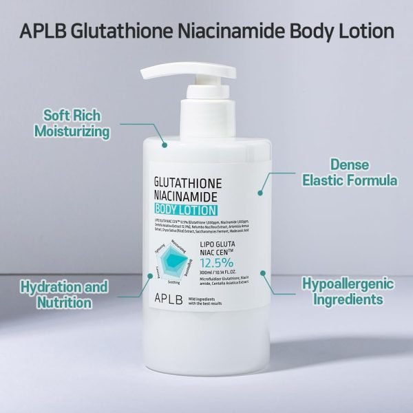 APLB-Glutathione Niacinamide Body Lotion 300ml - Image 3