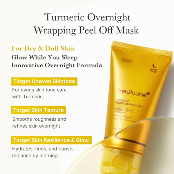 medicube - Kojic Acid Turmeric Night Wrapping Mask 75ml - Image 3