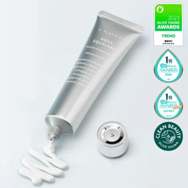S.NATURE - Aqua Squalane Moisturizing Cream Jumbo 80ml - Image 2