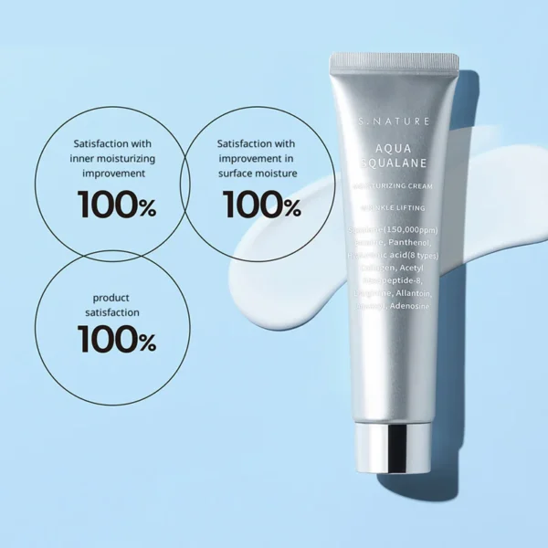 S.NATURE - Aqua Squalane Moisturizing Cream Jumbo 80ml - Image 3
